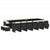 17 Piece Garden Dining Set with Cushions Black Poly Rattan