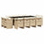 13 Piece Garden Dining Set with Cushions Beige Poly Rattan