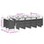 13 Piece Garden Dining Set with Cushions Beige Poly Rattan