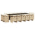 15 Piece Garden Dining Set with Cushions Beige Poly Rattan