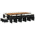 15 Piece Garden Dining Set with Cushions Black Poly Rattan