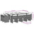 13 Piece Garden Dining Set with Cushions Black Poly Rattan
