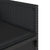17 Piece Garden Dining Set with Cushions Black Poly Rattan
