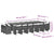 17 Piece Garden Dining Set with Cushions Black Poly Rattan