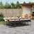 11 Piece Garden Dining Set with Cushions Black Poly Rattan