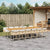 13 Piece Garden Dining Set with Cushions Beige Poly Rattan