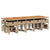 15 Piece Garden Dining Set with Cushions Beige Poly Rattan