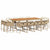13 Piece Garden Dining Set with Cushions Beige Poly Rattan
