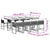 9 Piece Garden Dining Set with Cushions Beige Poly Rattan