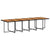 13 Piece Garden Dining Set with Cushions Black Poly Rattan