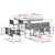 9 Piece Garden Dining Set with Cushions Beige Poly Rattan