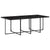 13 Piece Garden Dining Set with Cushions Black Poly Rattan