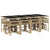 13 Piece Garden Dining Set with Cushions Mix Beige Poly Rattan
