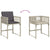 15 Piece Garden Dining Set with Cushions Light Grey Poly Rattan