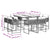 9 Piece Garden Dining Set with Cushions Beige Poly Rattan