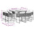 9 Piece Garden Dining Set with Cushions Beige Poly Rattan