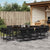 13 Piece Garden Dining Set with Cushions Black Poly Rattan