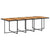 15 Piece Garden Dining Set with Cushions Black Poly Rattan