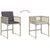 17 Piece Garden Dining Set with Cushions Light Grey Poly Rattan