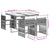 5 Piece Garden Dining Set with Cushions Beige Poly Rattan