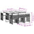 7 Piece Garden Dining Set with Cushions Black Poly Rattan