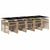 11 Piece Garden Dining Set with Cushions Beige Poly Rattan