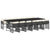 13 Piece Garden Dining Set with Cushions Black Poly Rattan