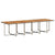 13 Piece Garden Dining Set with Cushions Grey Poly Rattan