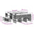 11 Piece Garden Dining Set with Cushions Black Poly Rattan