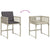 11 Piece Garden Dining Set with Cushions Light Grey Poly Rattan