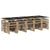 15 Piece Garden Dining Set with Cushions Beige Poly Rattan
