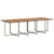 15 Piece Garden Dining Set with Cushions Grey Poly Rattan