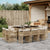 11 Piece Garden Dining Set with Cushions Beige Poly Rattan