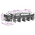 13 Piece Garden Dining Set with Cushions Black Poly Rattan