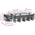 13 Piece Garden Dining Set with Cushions Light Grey Poly Rattan