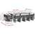 13 Piece Garden Dining Set with Cushions Grey Poly Rattan