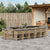 15 Piece Garden Dining Set with Cushions Mix Beige Poly Rattan