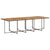 15 Piece Garden Dining Set with Cushions Grey Poly Rattan