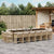17 Piece Garden Dining Set with Cushions Beige Poly Rattan
