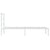 Metal Bed Frame without Mattress with Headboard White 90x190 cm