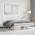 Metal Bed Frame without Mattress with Headboard White 150x200 cm