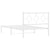 Metal Bed Frame without Mattress with Headboard White 107x203 cm King Single