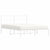 Metal Bed Frame without Mattress with Headboard White 135x190 cm