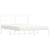 Metal Bed Frame without Mattress with Headboard White 150x200 cm