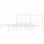 Metal Bed Frame without Mattress with Headboard White 150x200 cm
