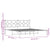 Metal Bed Frame without Mattress with Headboard White 183x203 cm King