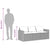 Garden Sofa with Cushions 3-Seater Black Poly Rattan