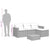 3 Piece Garden Sofa Set with Cushions Black Poly Rattan