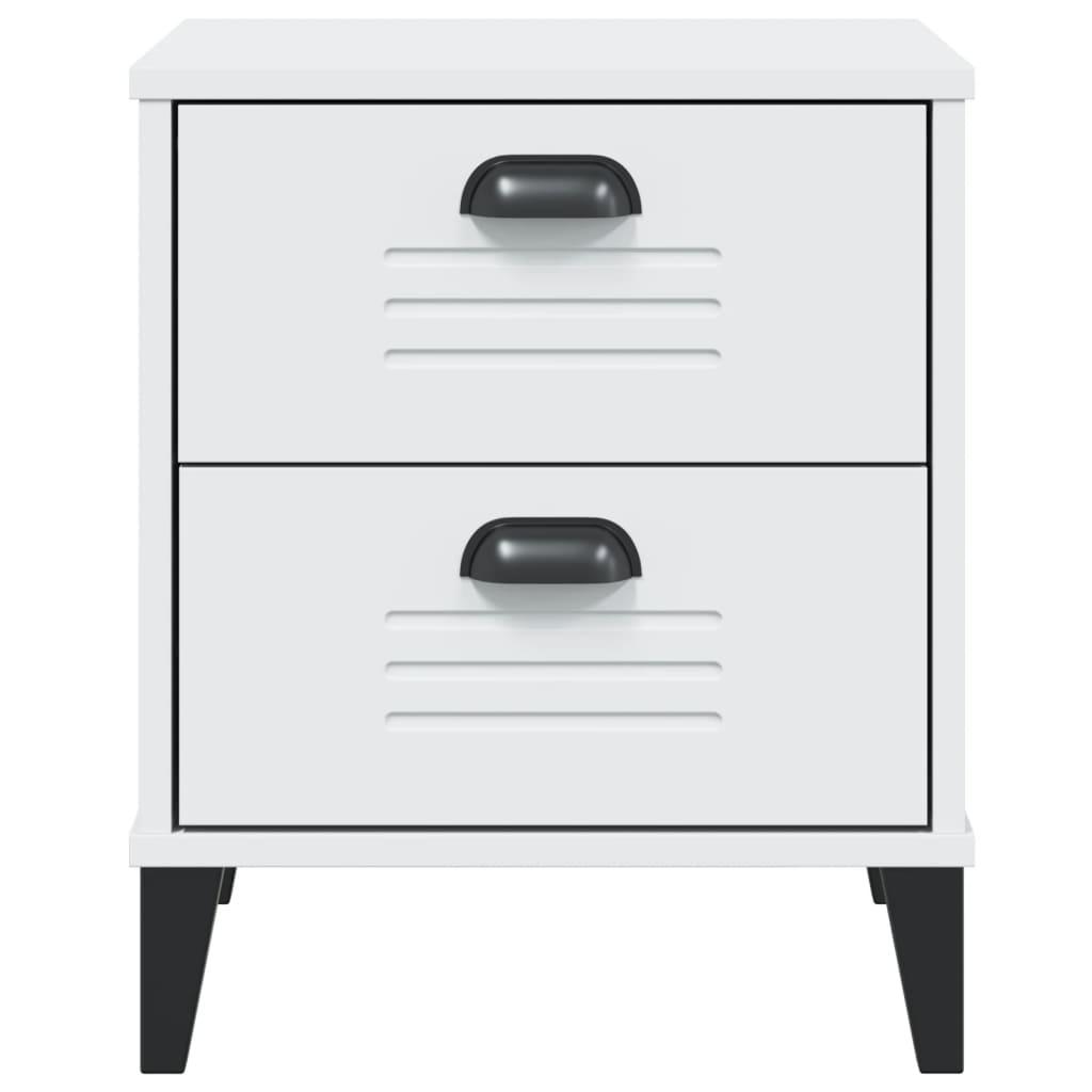 Bedside Cabinet VIKEN White Engineered Wood