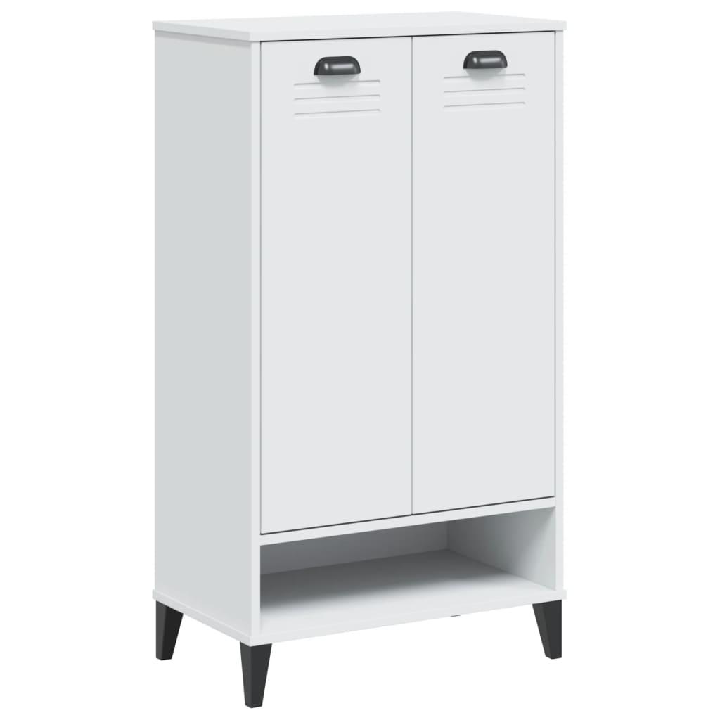 Shoe Cabinet VIKEN White Solid Wood Pine